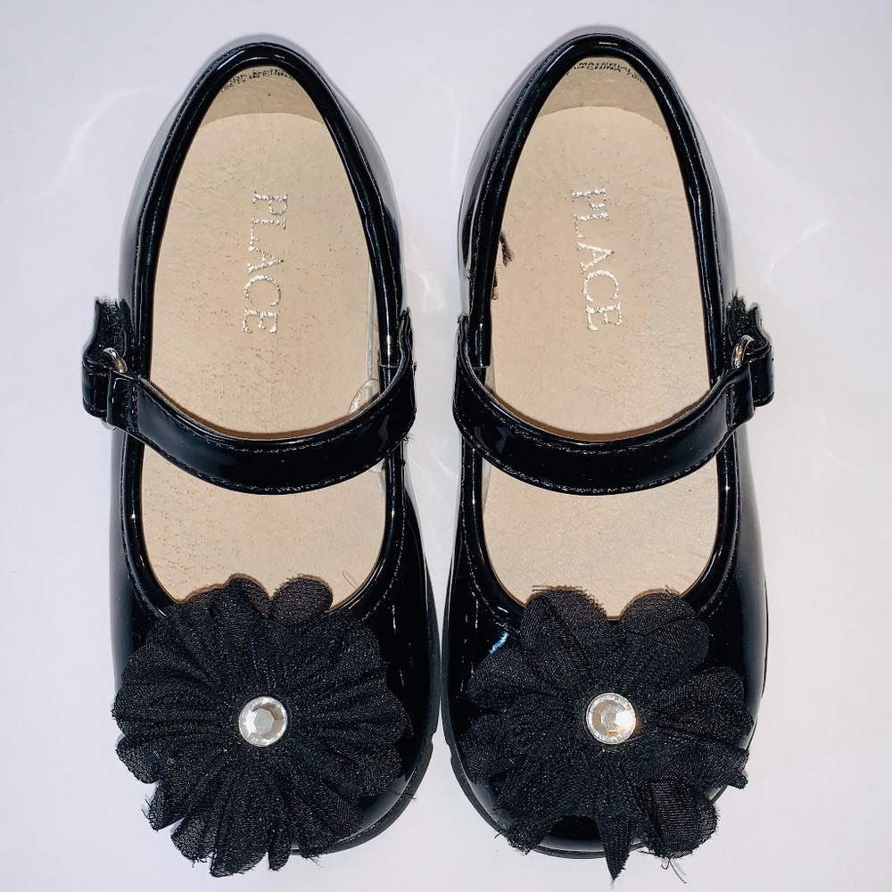 Girl's MaryJane Style Black Dress Shoes EUC